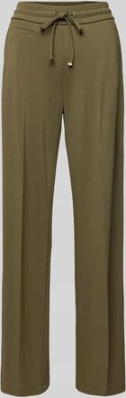 Seductive Straight Leg Stoffhose mit Leistentasche Modell FREDDY in Oliv, Gr&ouml;&szlig;e 34