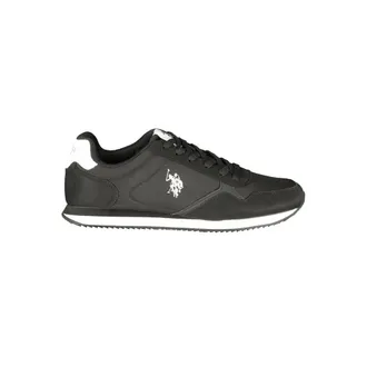 U.S.Polo Association Black Polyurethane Mens Mens Sneaker