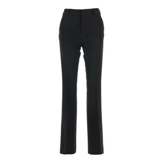 Pantaloni Torino Broeken, Dames, Zwart, S, Flared Tech Fabric Broek