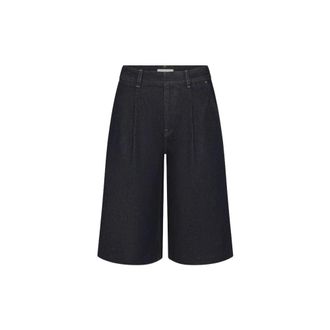 Frame Denim The Tailored Short - Dames - Denim shorts - Blauw - W27 - Katoen - Korte Broeken