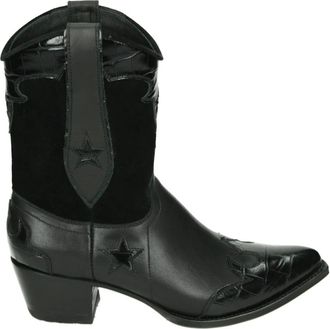 Sendra Schoenen, Dames, Zwart, 41 EU, Leer, 13538 Western Boot