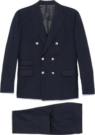 Eleventy Completo con revers a lancia - Blu