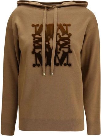 Max Mara Taddeo Hoodie - Dames - Hoodies - Beige - XS - Wol - Hoodies & sweatvesten