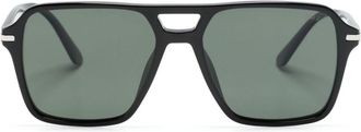 Prada navigator-frame sunglasses - men - Acetate - 55 - Black