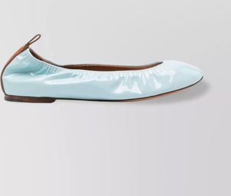 Lanvin leather round toe ballet flats