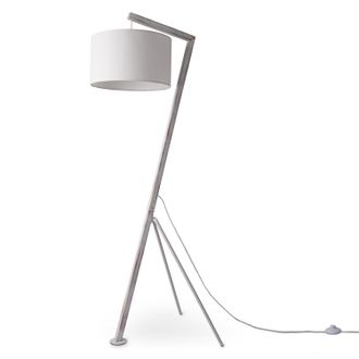 Paco Home Paco Home - Luminaria Pie L&aacute;mpara Pie Sal&oacute;n Pantalla L&aacute;mpara Lectura Mesilla Colgante L&aacute;mpara De Pie - Blanco, Blanco (&oslash;38cm)