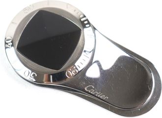 Cartier Pasha Silver Black Stainless Steel Money Clip (Pre-Owned)