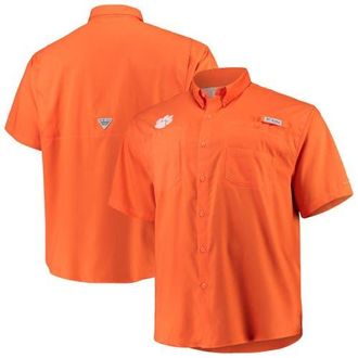 Columbia Mens Columbia Orange Clemson Tigers Big & Tall Collegiate Tamiami Button-Down Shirt at Nordstrom, Size Xx-Large