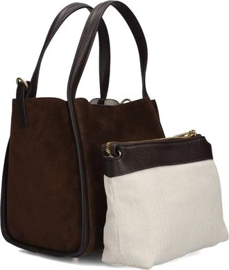 Smaak Jane Suede - Dames - Tassen - Bruin - Maat: ONE Size Su&egrave;de