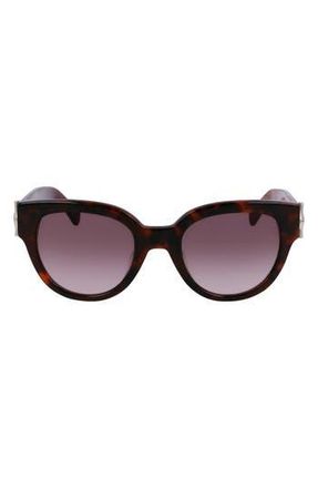 Longchamp 52mm Gradient Tea Cup Sunglasses in Havana at Nordstrom Rack