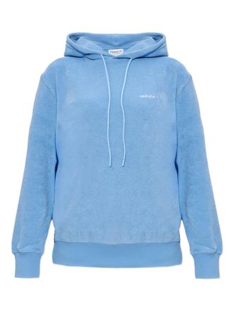 Hunza G Frotte towelling hoodie - Blue