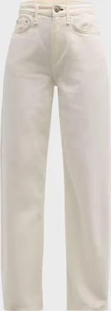 Rag & Bone Featherweight Logan Mid-Rise Wide Jeans