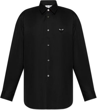 Comme Des Gar&ccedil;ons Camicia con Patch - - Shirts - Uomo - Nero - L