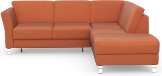 Sit&more Ecksofa »Visby L-Form« Wahlweise mit Bettfunktion und Stauraum, frei im Raum stellbar