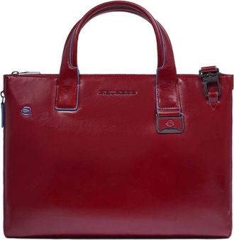 Piquadro Personaliseerbare laptoptas met i Pad-compartiment- Rfid en schokabsorberende bescherming - Heren - Laptoptassen - Rood - ONE Size - Tassen