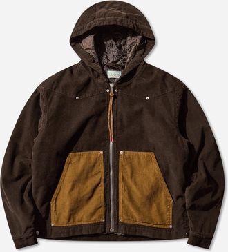 Aries Washed Cord Carpenter Jacket Brown