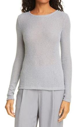 Vince Textured Long Sleeve Sweater in Steel Blue at Nordstrom Rack, Size X-Small