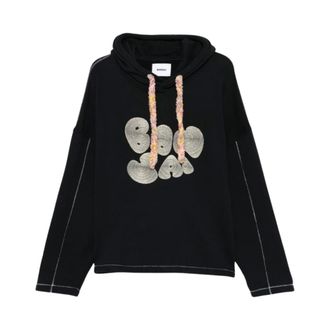 BONSAI Felpa con cappuccio ricamata - - Sweatshirts & Hoodies - Uomo - Nero - L