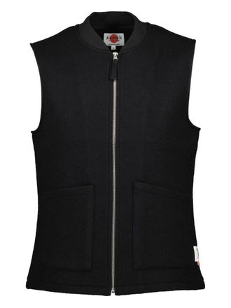 Japan Rags Mei zip-up gilet - men - Wool - M - Black