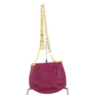 Ferragamo Pre-owned Cross Body Bags, female, Purple, Size: ONE SIZE Pre-owned Leather Shoulder Bag