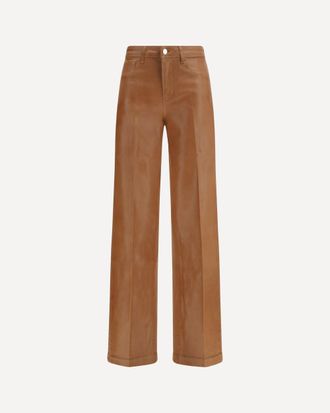 L'agence Clayton Coated wide leg Jeans Female 32
