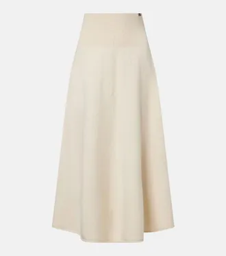 Extreme Cashmere N&deg;388 Ease cashmere-blend midi skirt