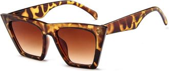 Generic Trendy Women Square Frame Street Photography Vacation Sunglasses Men Outdoor Driving Sports Sunglasses(Multi-colored)