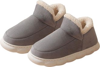 Generic Womens Corduroy Sherpa Slippers - Warm Plush House Shoes for Women, Soft Fleece Lined Indoor Footwear, Non Slip Memory Foam Design, Highlighting Thick