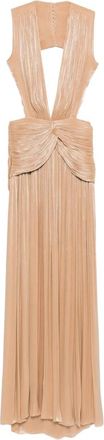 Costarellos Silla Backless Maxi Dress