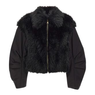 Kaos Chaqueta de piel sint&eacute;tica de tejido mixto - Jackets - Mujer - Negro - S