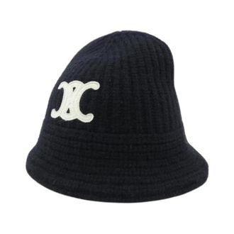 Celine Pre-owned Cappello in Cashmere - - Pre-owned - Donna - Nero - ONE SIZE