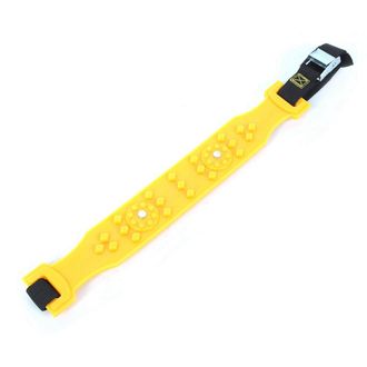 OEM Adecuado Para Un Paquete De 10 Cadenas Para Nieve De Coche - Material Tpu, Rayas Amarillas Y Negras, 43 X 5 Cm