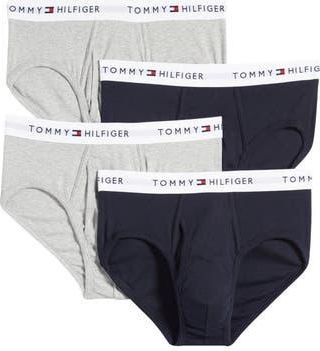 Tommy Hilfiger Assorted 4-Pack Briefs in Gray Multi at Nordstrom Rack, Size X-Large