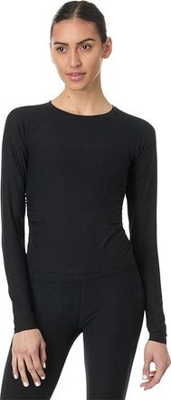 Beyond Yoga Featherweight Your Fit Long Sleeve Top Womens Clothing Darkest Night : 2XL, Elastane/Polyester