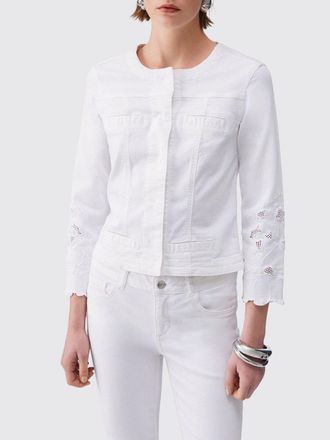 Liu Jo Giacca Liu Jo in denim di cotone con inserti in macram&egrave;