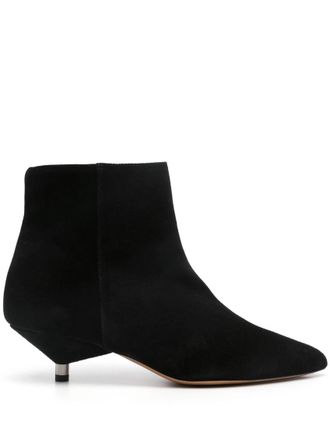 Isabel Marant Black Suede Ankle Boots