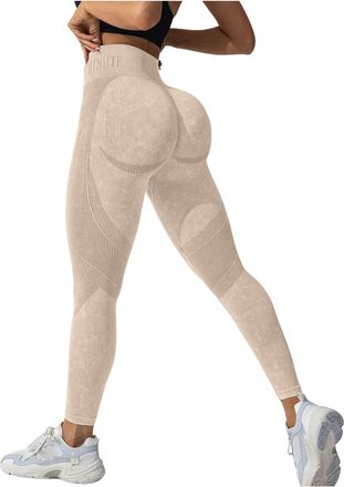 Generic Seamless Butt Lifting Gym Leggings for Women High Waisted Ruched Activewear Scrunch Booty Gym Leggings Workout Running Sports Womens Yoga Pants Soft T