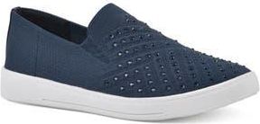White Mountain Upbring Rhinestone Slip-On in Navy/Fabric at Nordstrom Rack, Size 6.5