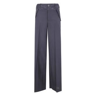 sacai Wide Broeken - Dames - Straight fit broeken - Zwart - L - Broeken
