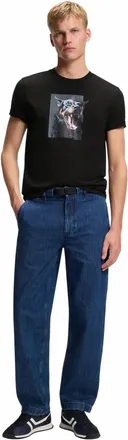 HUGO BOSS Unisex volwassen Doberman T-Shirt (Zwart)