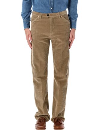 Fortela Mcqueen Essential Corduroy Rivet Pocket Straight-Leg Pants