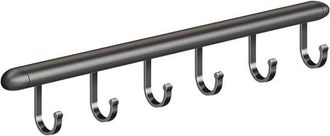 No Brand Estante De Almacenamiento De Cocina Con Ganchos, Estante Para Utensilios De Cocina Con Ganchos Deslizantes, De Montaje En Pared, Apto Para Ollas, Cuch