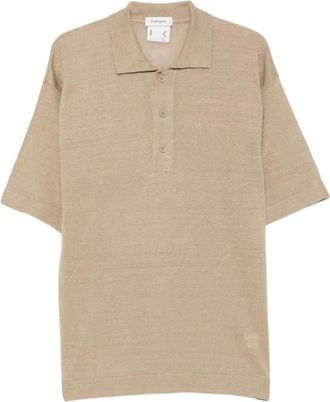 KANGRA Tops, Heren, Beige, M, Polo M-Manica Over Rasata Calata