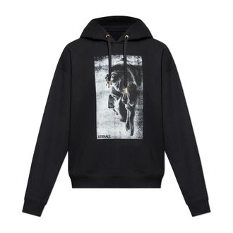 Versace Hoodies, male, Black, Size: 2XL Hoodie