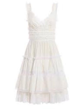 Dolce & Gabbana White Cotton Poplin Dress Size XS