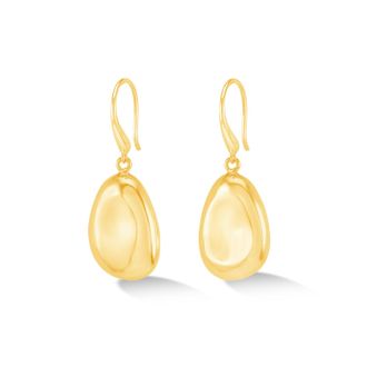Dower & Hall Large Pebble Drop Earrings