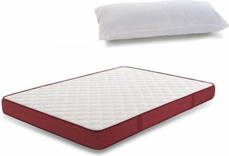 HOGAR 24 Hogar24 - Sn20- Colch&oacute;n Viscoel&aacute;stico 180x190 Cm, Con Almohada Tacto Pluma. Tejido 3d Y Aloe Vera, Higienico-transpirable