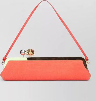 Jacquemus rectangular salon clutch bag shoulder strap