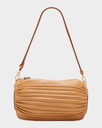 Loewe x Paulas Ibiza Bracelet Pouch in Pleated Napa Leather with Leather Strap