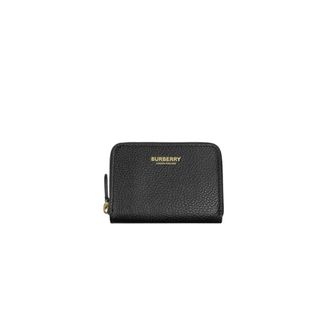 Burberry Ritshanger Portemonnee - Dames - Accessoires - Zwart - Maat: ONE Size Leer